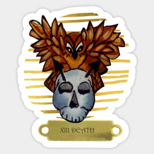 XIII Death Tarot Card Sticker